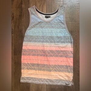 Ocean Current Light Blue and Gray Strappy Tank